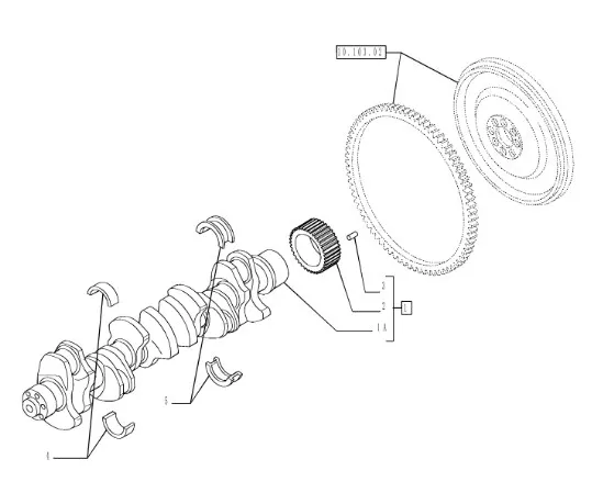 2996972 - Вкладыш красн. коленвала ДВС Cursor13 T9,T9.505/St., CR, Str., Tr.